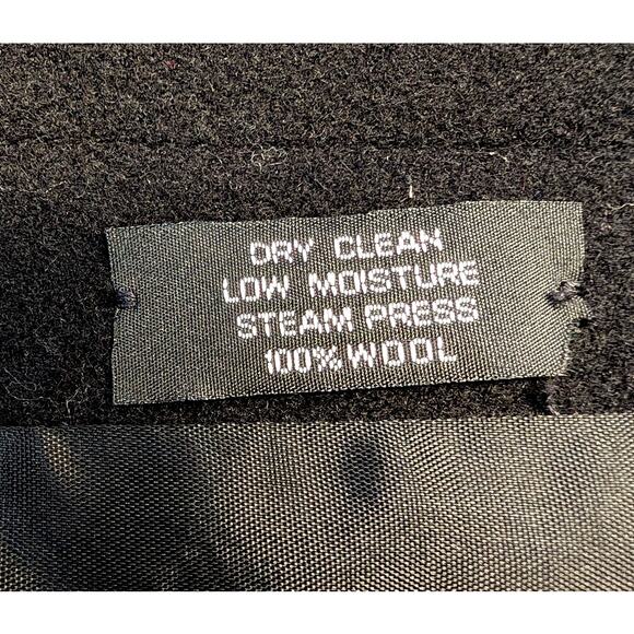 Vintage Jad Coat 14 Petite Black Wool Over Opera Dress Evening Formal Long USA - Picture 6 of 14